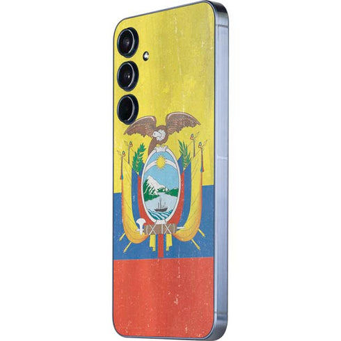 Ecuador Flag Distressed Galaxy A36 5G Skin